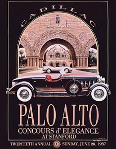 "1987 Palo Alto Concours d&#39;Elegance Poster"