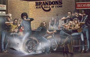 "Brandon&#39;s Alky Hall of Fame" Artwork by David Mann