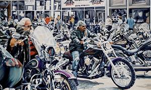 "Arriving at Sturgis"