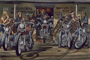 "Blue Burro" Artwork by David Mann