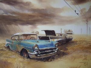 "&#39;57 Chevys in a Storm"