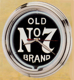 "Old No.7 Neon Clock"