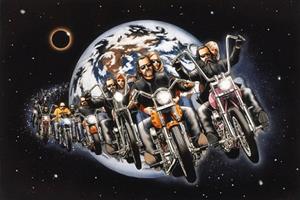 "Bikers Rule the World" Artwork by David Mann