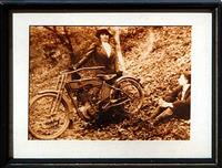 "1910 Harley in the Woods"