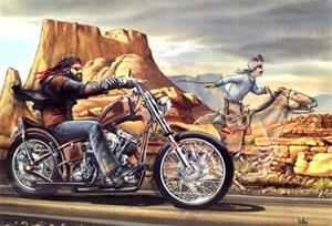 "Ghost Rider" Famous Artwork by David Mann