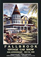 "1985 Fallbrook Vintage Car Show Poster"