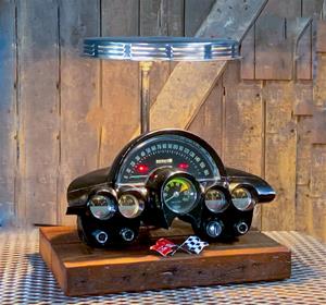 01 "Steampunk Industrial, Corvette Antique Instrument Panel, 1958-1962 Lamp"