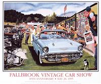 "1995 Fallbrook Vintage Car Show Poster"