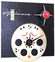 "Flywheel Wall Clock Assemblage"