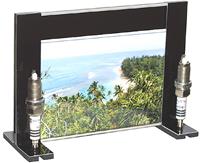 "Platinum Spark Plugs Photo Frame"