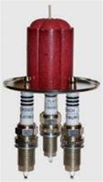 "Platinum Spark Plugs Candleholder"